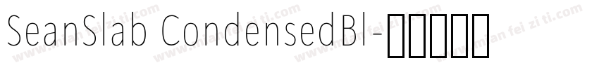 SeanSlab CondensedBl字体转换